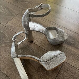 Michael Kors Glittering Silver Heels